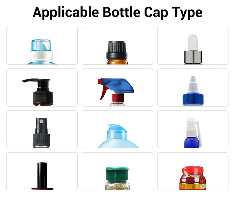 Automatic 4 Wheels Bottle Capping Machine Application