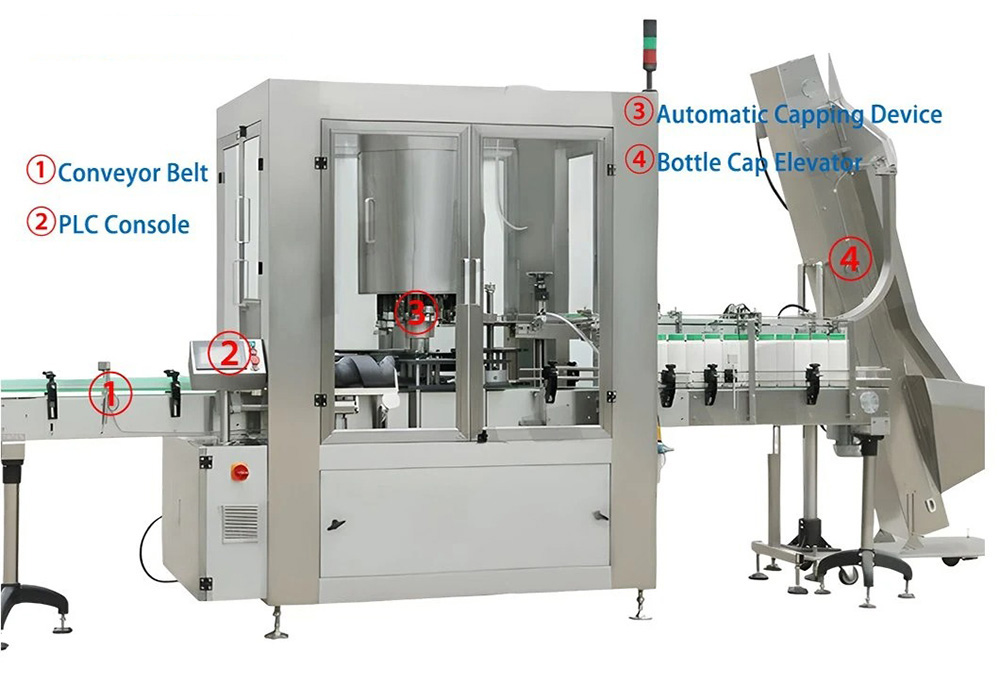Automatic 6 Head Rotary Capping Machine Details