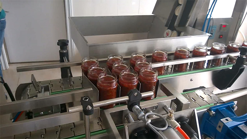 Automatic Glass Jar Sauce Filling Machine