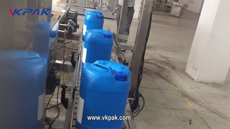 Automatic Net Weight Liquid Filling Line