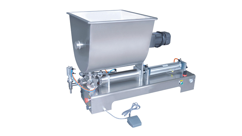 Semi Automatic Paste Filling Machine With Mixing Tank (U Type Hopper)
