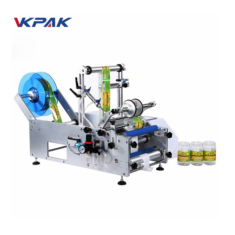 VK-T801 Semi Automatic Round Bottle Labeling Machine