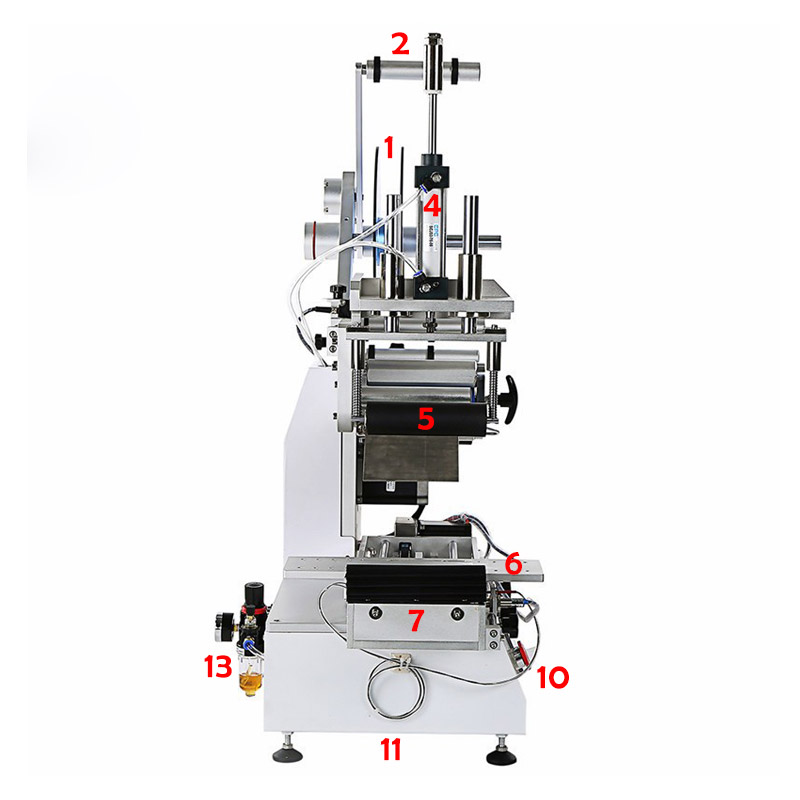 VK-T803-Semi-Automatic-Label-Applicator-Machine-For-Surface-Labeling-Details